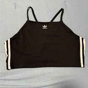 Adidas Black Tank with White Accents